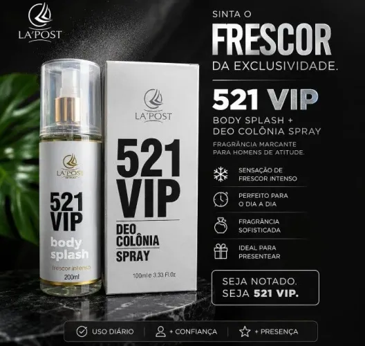 Kit masculino perfume e body splash