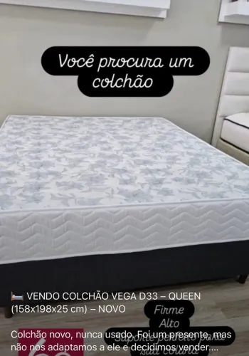 Vendo Colchão Vega D33 Queen - cama de casal