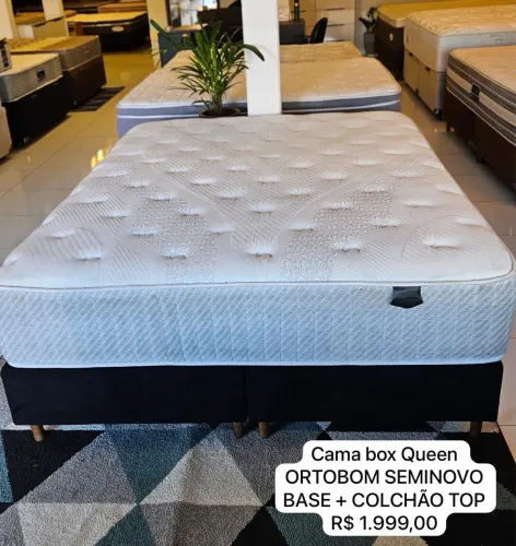 Colchão Queen ORTOBOM SEMINOVO TOP - Entrego!