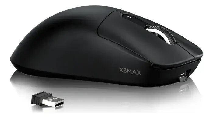 Mouse Gamer Attack Shark X3 Preto, 42k Dpi, Sem Fio Paw3950 Preto NOVO