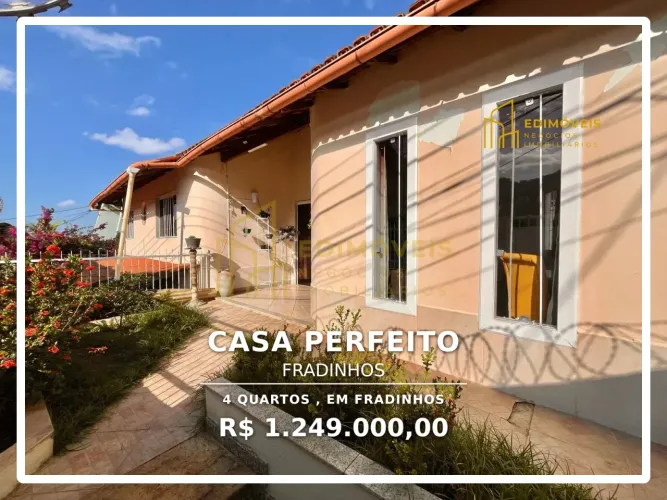Fradinhos: Casa com Vista Maravilhosa e Ampla Área de Lazer