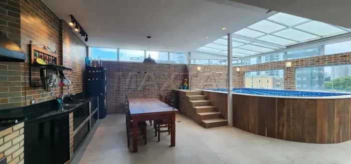 Cobertura Duplex para venda 3 quartos, piscina privativa rico em armários e com 3 vagas - 