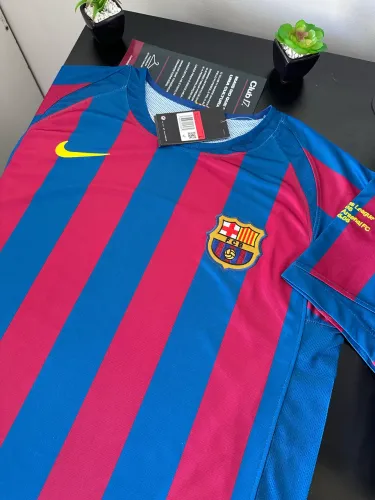 Camisa Barcelona Retrô - Champions 2006