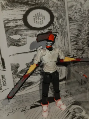 OPORTUNIDADE | Figure Articulada Chainsaw Man Denji Colecionavel