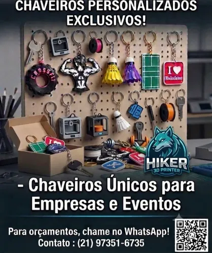 Chaveiros personalizados