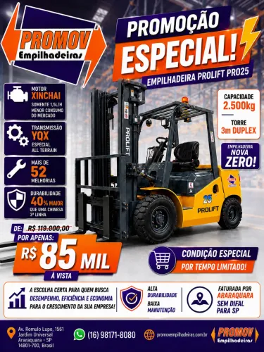 Empilhadeira Nova Zero! Hyster Yale Clark Toyota