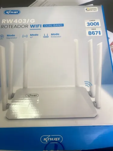Roteador Wi-Fi 4 antenas NOVO