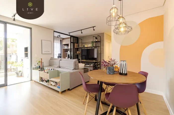 Apartamento mobiliado à venda no Residencial Sym.Bol, com 2 quartos (sendo 1 suíte) e 2 va