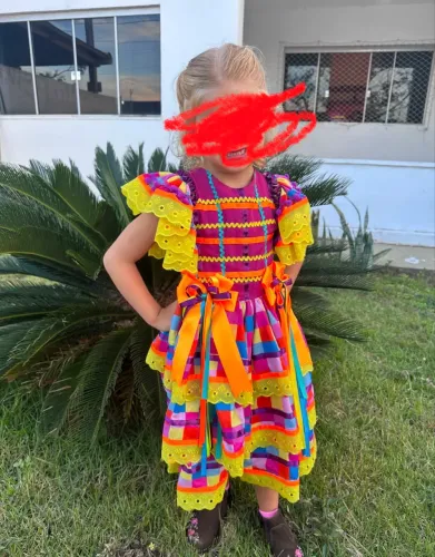 Vestido junino infantil