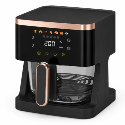 Fritadeira Elétrica Air Fryer De Vidro 6l Digital Touch