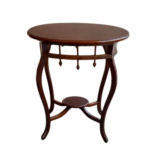 Mesa Lateral Vintage com Detalhes em Marchetaria