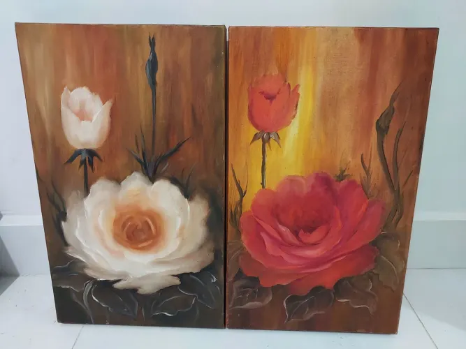 Pintura Floral em tela