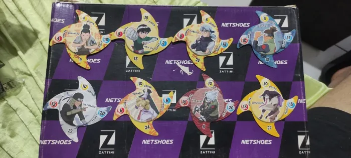 38 Naruto Shuriken Cards Elma Chips 2008 Originais!