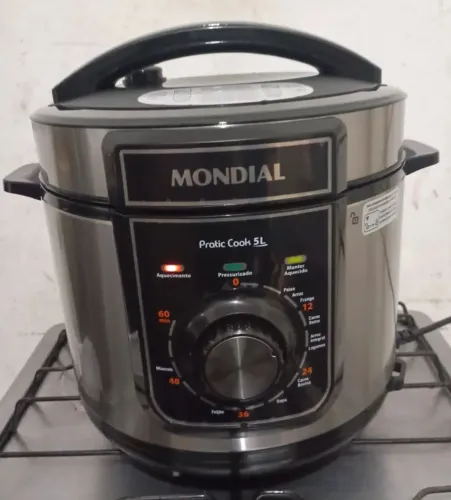 Panela de Pressão Elétrica 5L Mondial Pratic Cook PE-48-5L-I 