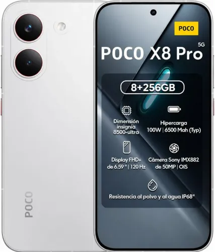 Celular Xiaomi Poco X8 Pro 5G 256GB/8GB Amoled Lacrado