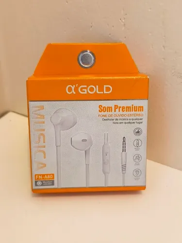 Fone ouvido com fio Premium A'GOLD