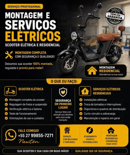 Montagem e manutenção de bike elétrica