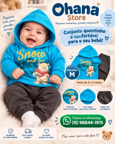 Conjunto bebê menino e menina