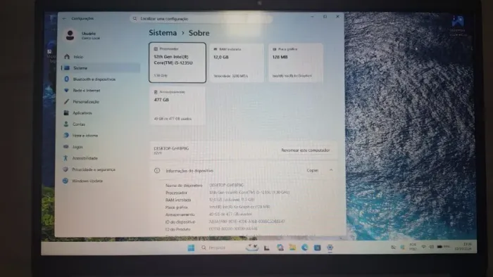 Notebook Lenovo