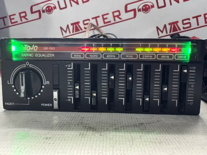 Equalizador amplificado tojo gr-180 todo revisado iluminação na oferta só 999,99