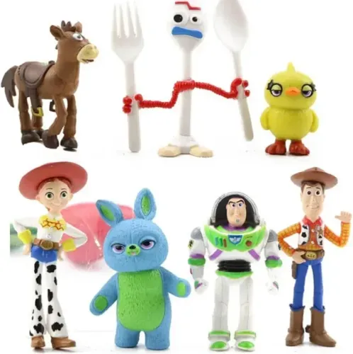 Toy Story 4 Coleção Com 7 Bonecos Miniaturas - Toy e toys
