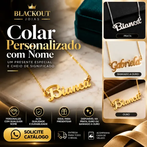 Colar com nome