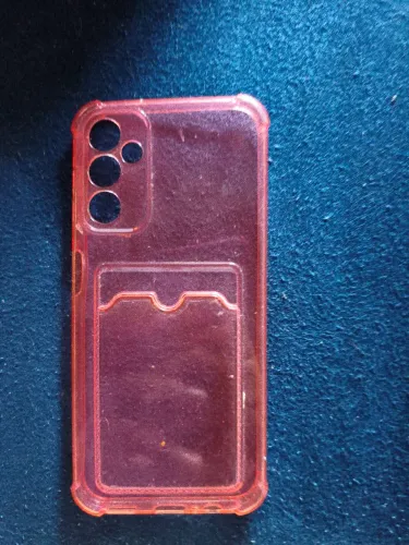 Capinha transparente rosa Samsung A14