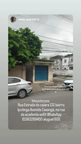 Aluga-se loja na Avenida Caxangá