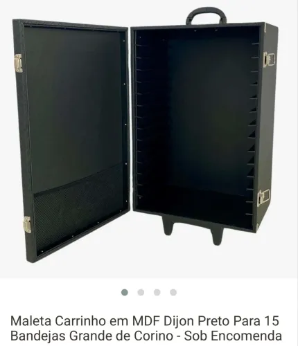 Maleta carrinho para joias