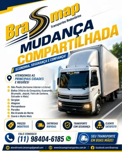 Mudanças Compartilhadas para Todo Nordeste Chame Brasmap