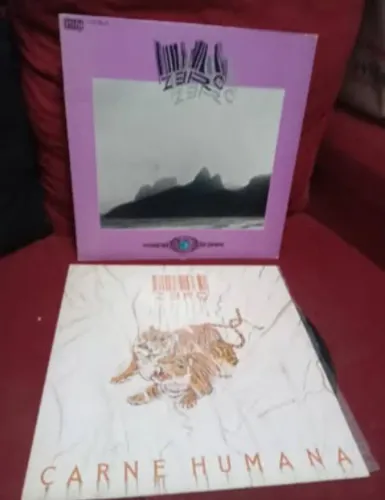 2 LPs discos vinil banda Zero primeiro e segundo álbum rock nacional anos 80