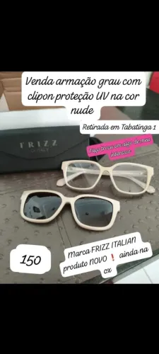 Vendo armação óculos com clipon n0vo na cx