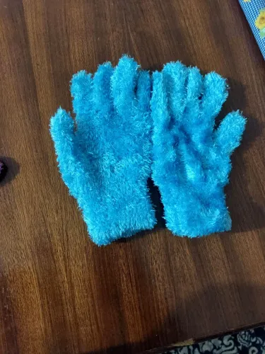 Luvas de frio azul