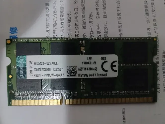 memoria ram ddr3 1.5v 8gb um pente 8gb Kingston