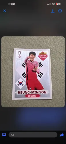 Figurinha Legend Son Prata 2022