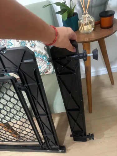 Grade de Segurança Furacão Pet com Extensor - Preto (Usado)