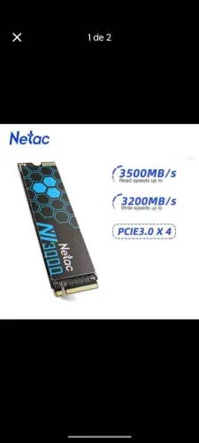 Ssd Nvme m2 Netac 250gb 