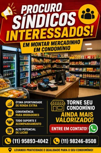 Procuro Síndicos para Implantar Mercadinho em Condomínio | Cash back para condomínio 