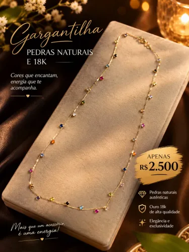 Gargantilha ouro 18k