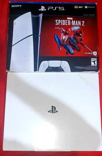Caixa de ps5 bundle homem aranha 2