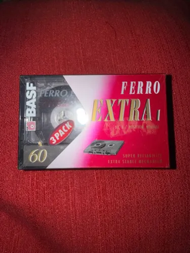 3 pack Fita Cassete BASF ferro extra 60