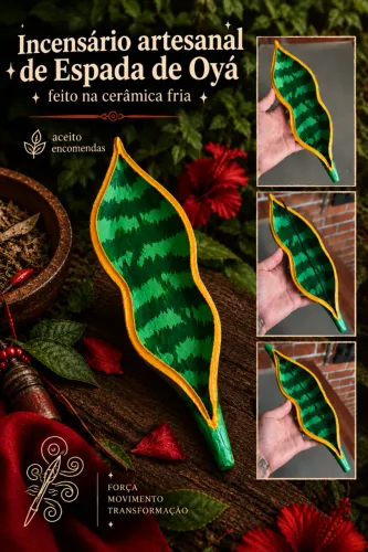 Incensário Espada de Oyá