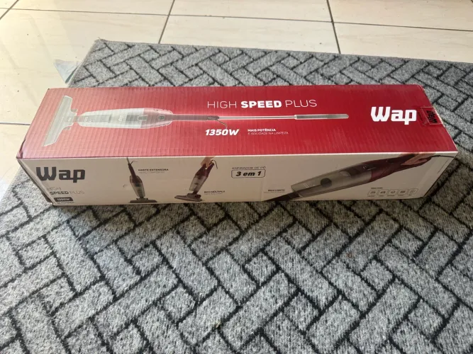 WAP Aspirador de Pó Vertical HIGH SPEED PLUS 3 em 1, 1,2 Litros, com Extensor Removível
