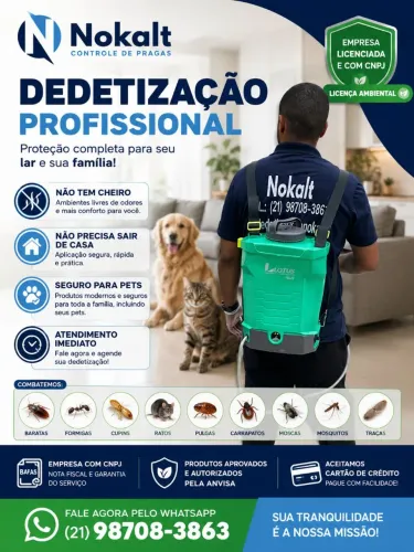 DEDETIZAÇÃO PROFISSIONAL 100% EFICAZ