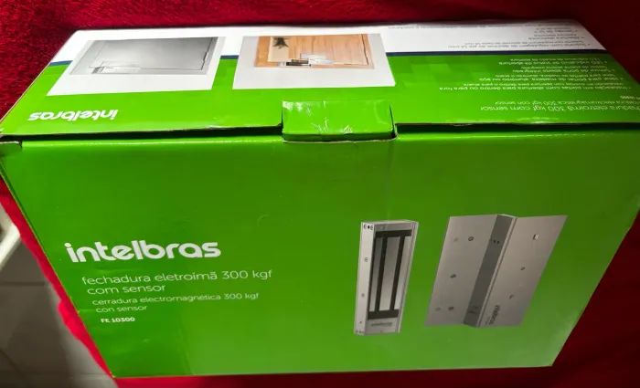 Vendo fechadura eletroimã 300 kgf NOVA intelbras 