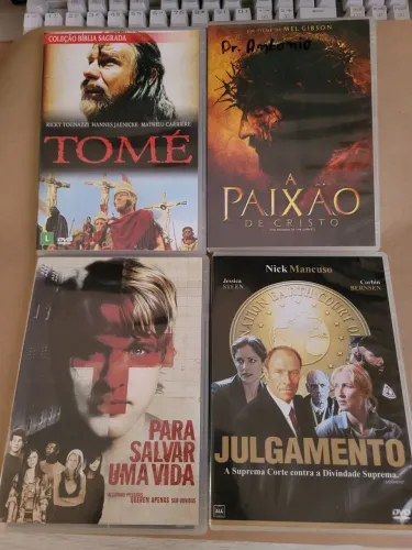 Lote 5 DVDs Filmes Cristãos / Bíblicos