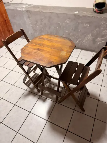 Mesa com cadeira alta - bistrô 