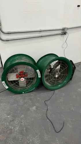 Exaustores(Ventiladores axiais) industriais da marca Envetherm