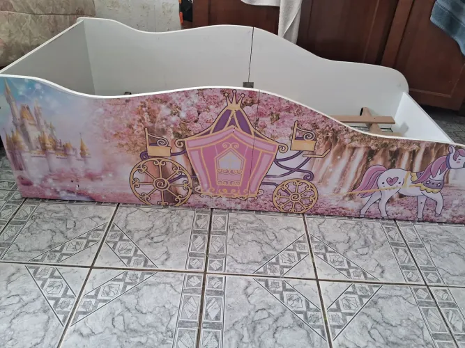 Mini cama infantil carruagem