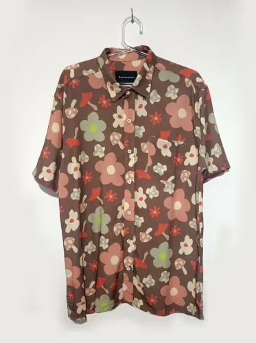 Camisa BAW Flower Mushroom Marrom - Tam. G
